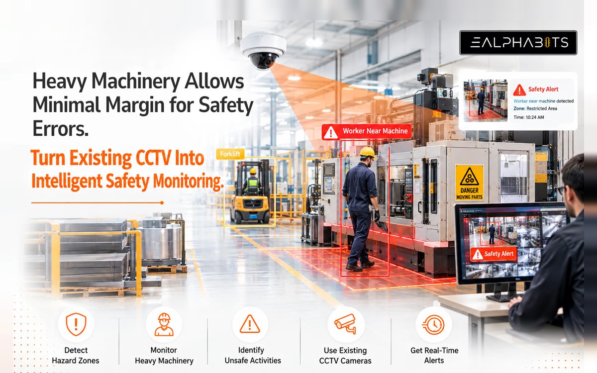 Heavy Machinery Allows Minimal Margin for Safety Errors. Turn Existing CCTV Into Intelligent Safety Monitoring