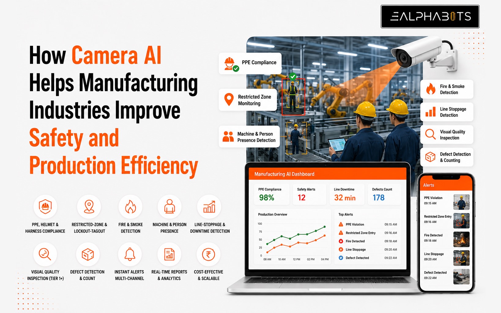 How Camera AI Helps Manufacturing Industries Improve Safety and Production Efficiency
