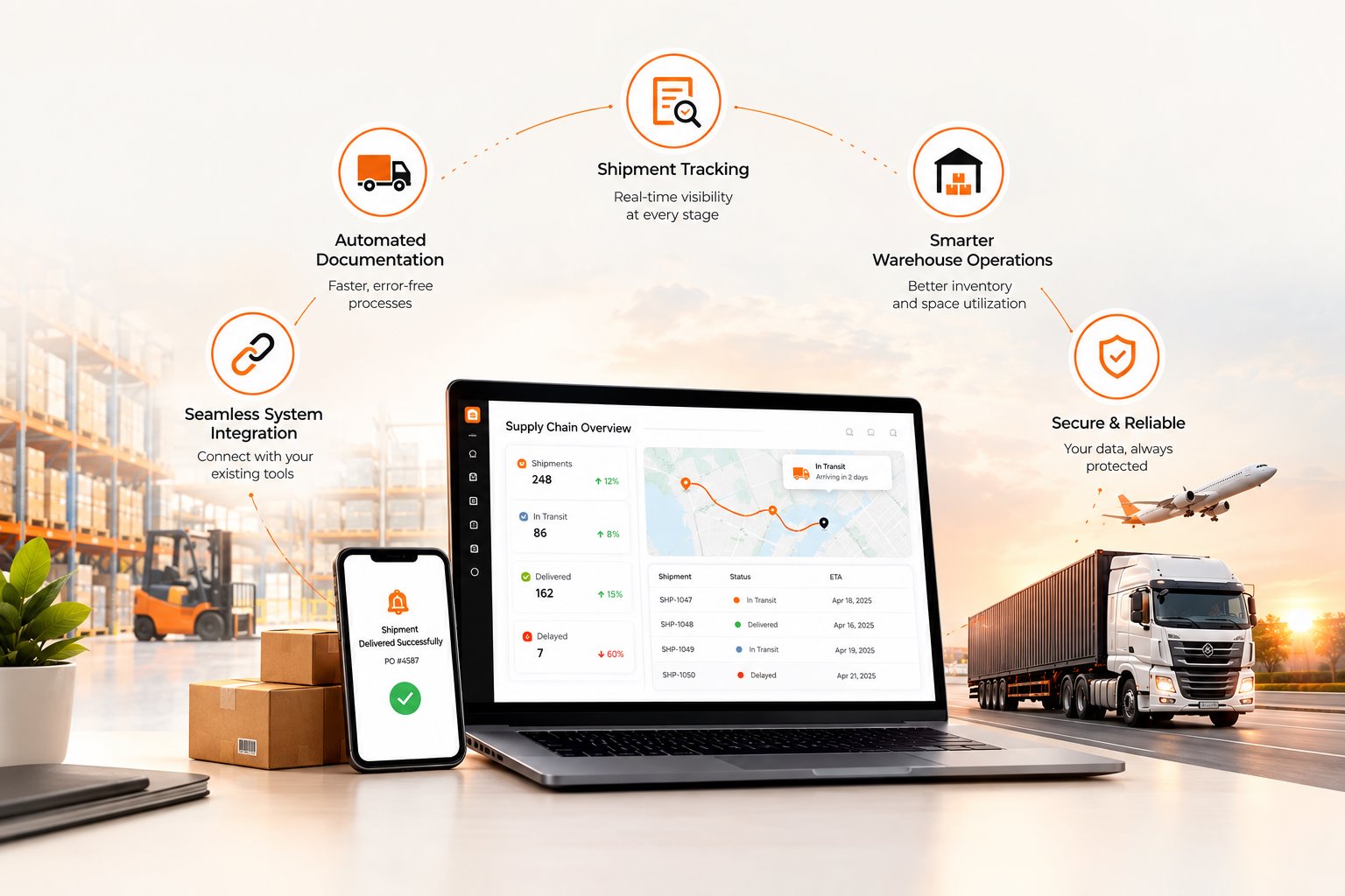 Custom LLM supply chain workflow - invoice processing, shipment search, warehouse reporting, supplier coordination and transport management by EAlphabits