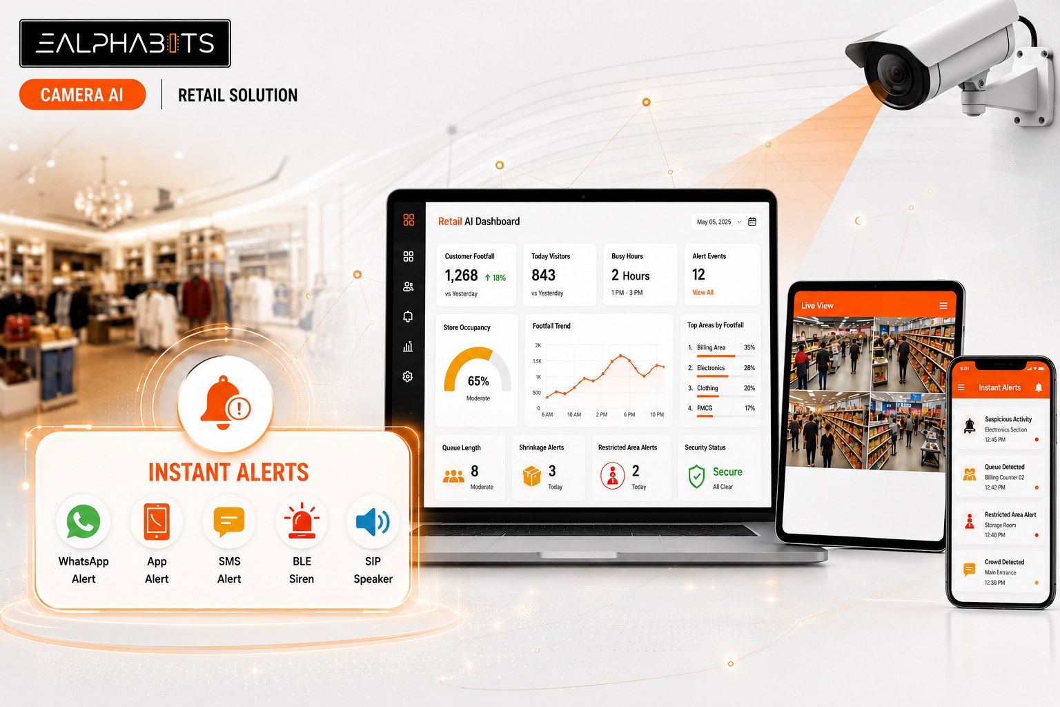 Camera AI retail solution — E-Alphabits
