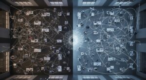 AI camera analysing scene in real time