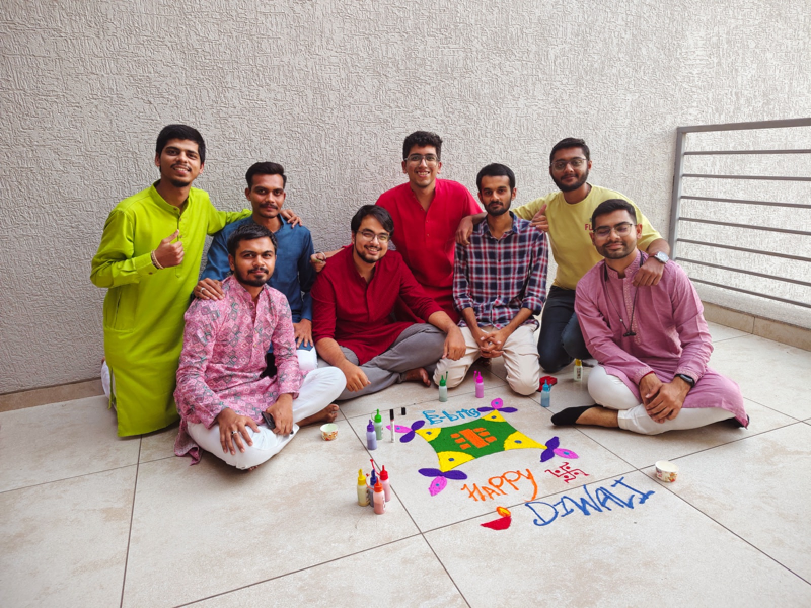 Diwali celebration at EAlphabits office